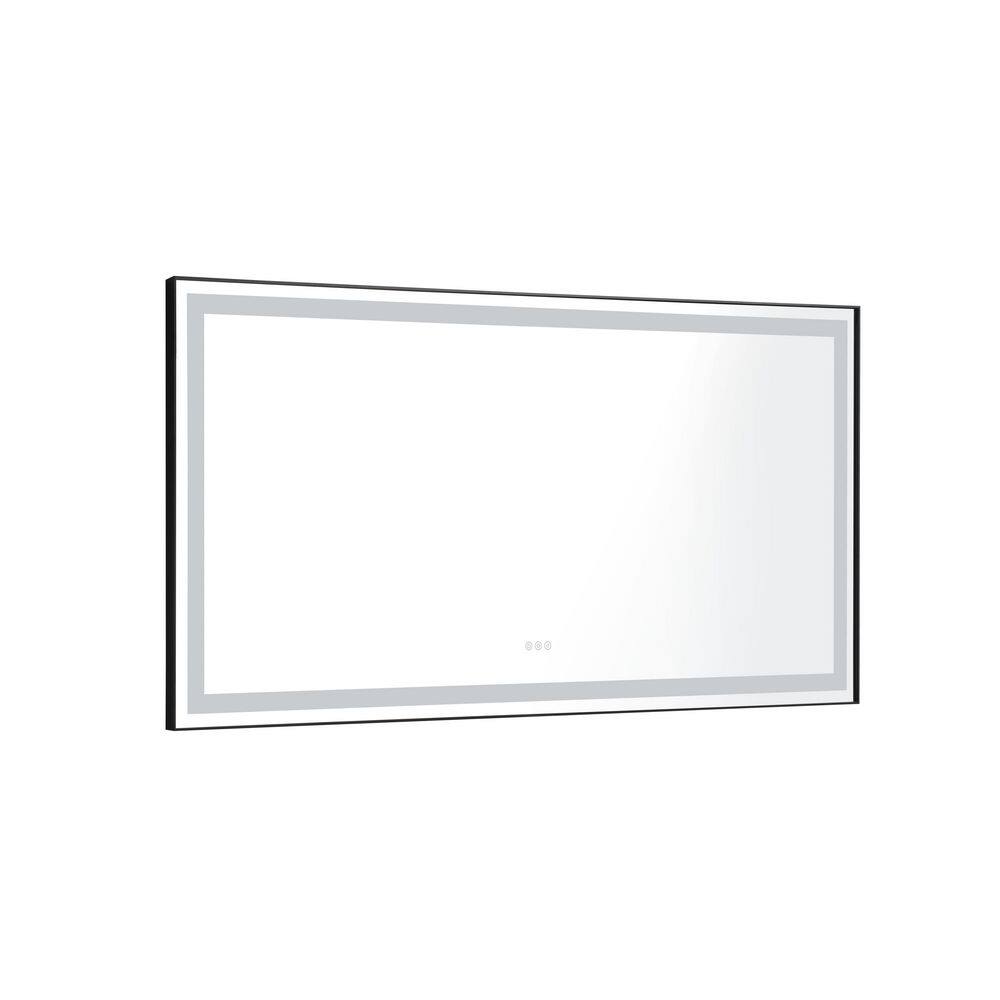 72 in. W x 36 in. H Rectangular Framed Wall Mounted Bathroom Vanity