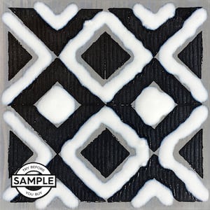 Kuno 6 in. x 6 in. Textured Decorative Ceramic Tile Sample