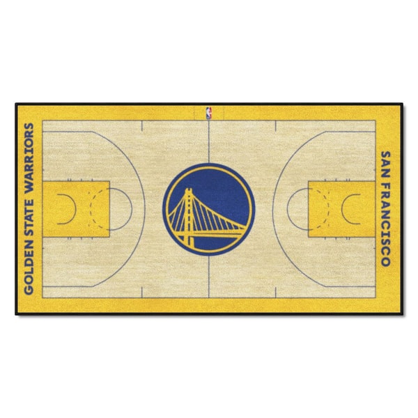 FANMATS Golden State Warriors 2 ft. x 4 ft. NBA Court Runner Rug