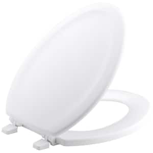 Stonewood Elongated Closed Front Toilet Seat in Biscuit
