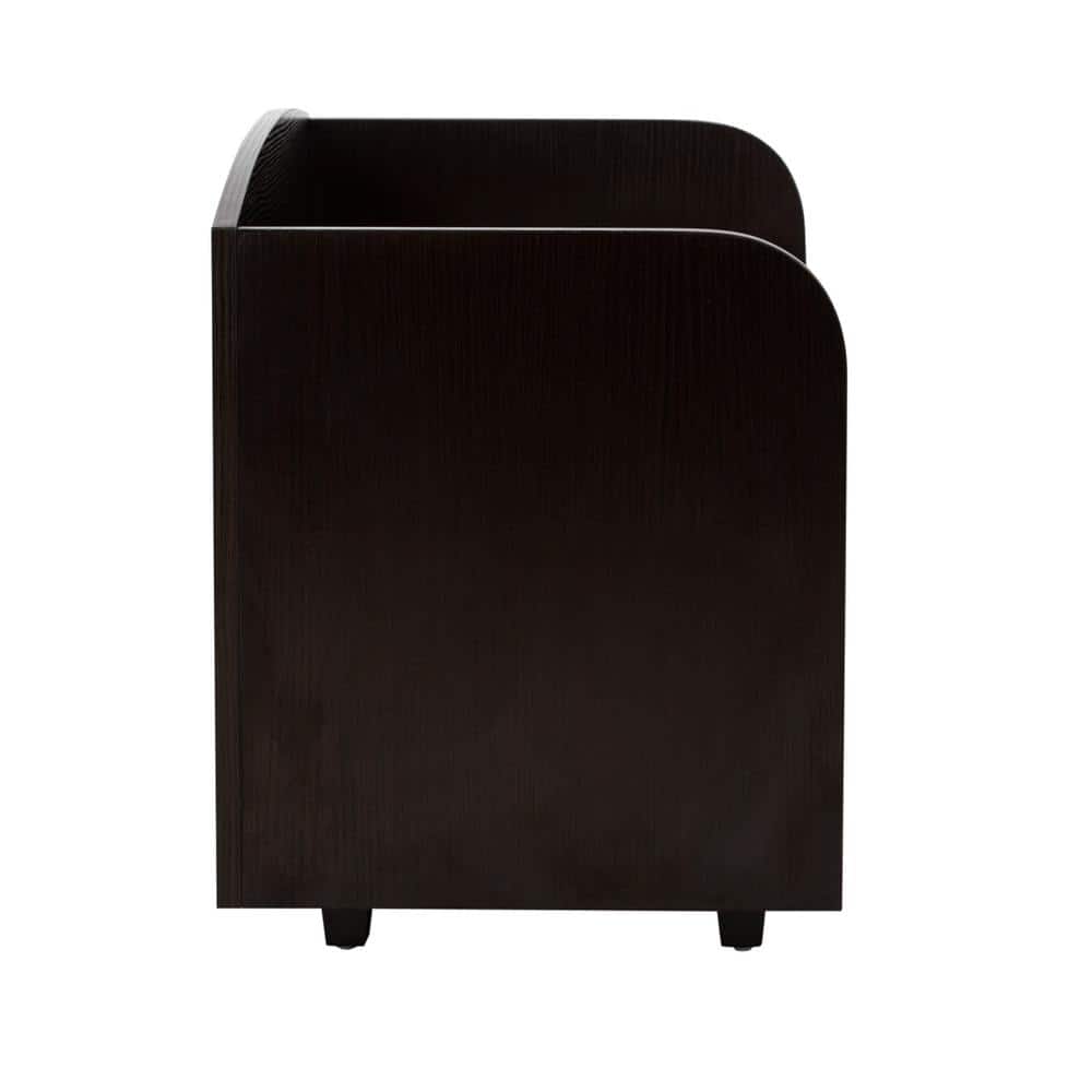 Espresso X-Small Pet Bed with Storage Drawer and Sand Cushion