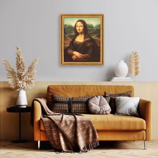 LA PASTICHE Mona Lisa by Leonardo Da Vinci Semplice Specchio Framed Oil  Painting Art Print 24 in. x 28 in. LDV1497-FR-7444620X24 - The Home Depot