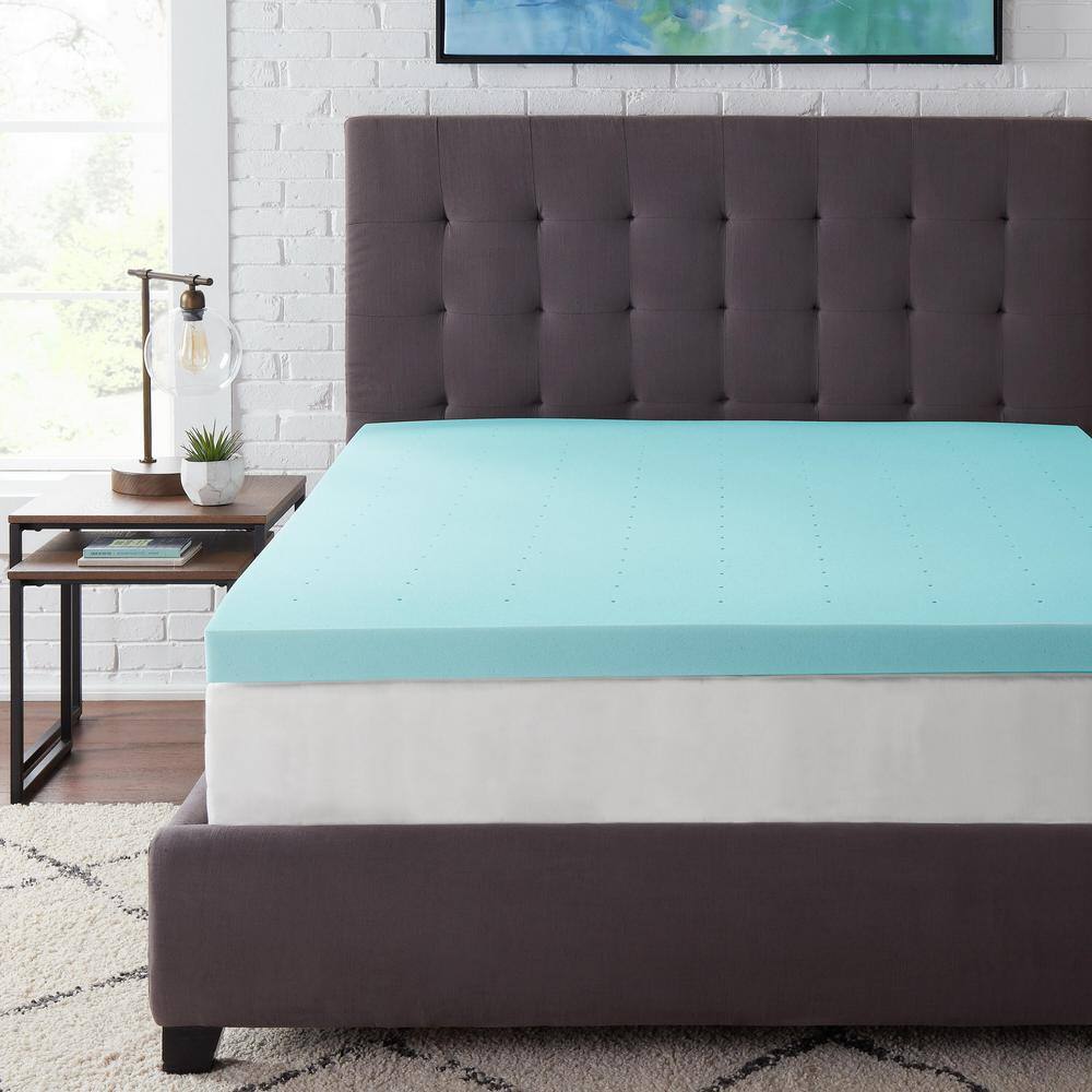 3 Inch Convoluted Gel Memory Foam Mattress Topper