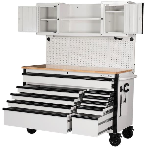 Professional 15-Drawer Workbench with Cut-Out Top 113078