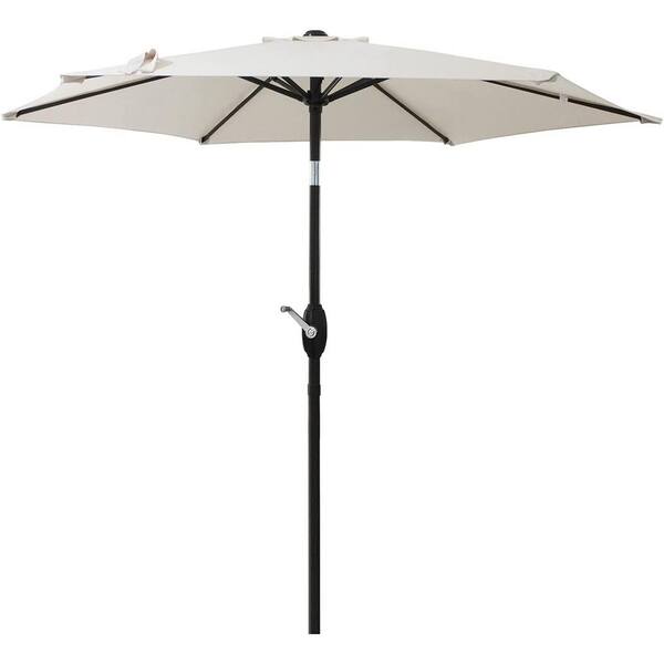 Wateday 7.5 ft. Metal Outdoor Market Tilt Patio Umbrella in Beige
