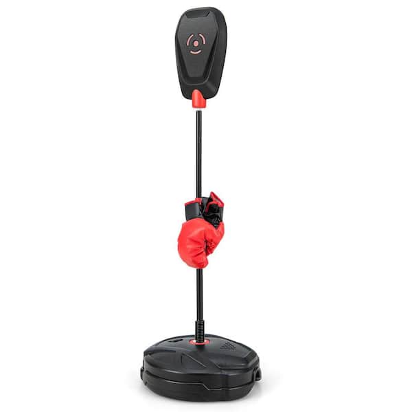 Kids Punching Bag with Stand Height Adjustable Boxing Equipment with Gloves