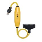 2 ft. In-Line GFCI Triple Tap Cord Automatic Reset
