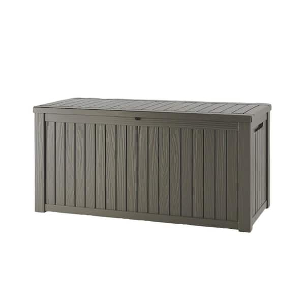 230 Gal. Gray Outdoor Durable Storage Deck Box