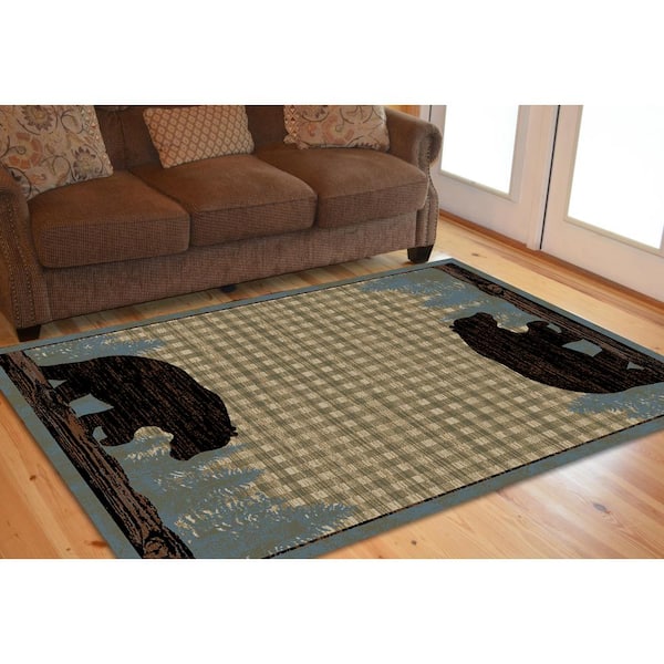 Blue 7'10x9'10 Mayberry Rugs Castle Area Rug