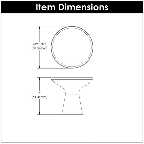 HICKORY HARDWARE Maven Knob 2-5/16 in. Dia Chrome Hook (5-Pack