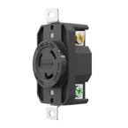 20 Amp 250-Volt NEMA L6-20R Locking Receptacle Single Outlet Industrial Grade Grounding Twist Lock, Black