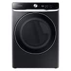 7.5 cu. ft. Smart Stackable Vented Electric Dryer with Sensor Dry in Brushed Black