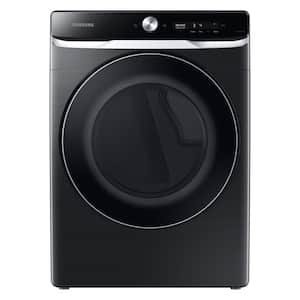 7.5 cu. ft. 240-Volt Brushed Black Electric Dryer with Smart Dial and Super Speed Dry, ENERGY STAR