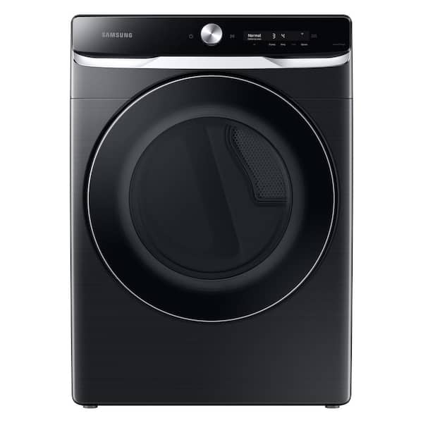 Samsung 7.5 cu. ft. Smart Stackable Vented Electric Dryer with Sensor Dry in Brushed Black
