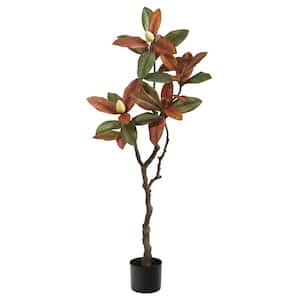 4 ft. Brown Fall Magnolia Artificial Tree
