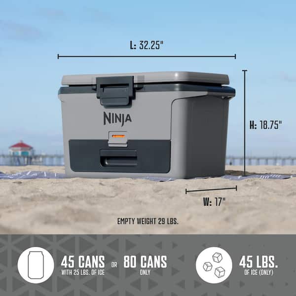 NINJA FrostVault 50- qt Hard Cooler with Dry Zone in Slate Gray