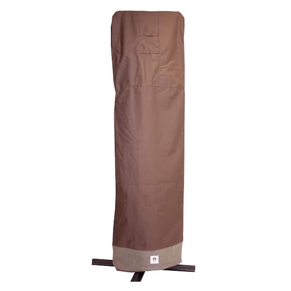 Classic Accessories Duck Covers Ultimate 101 in. Brown Patio Offset Umbrella Cover with Integrated Installation Pole