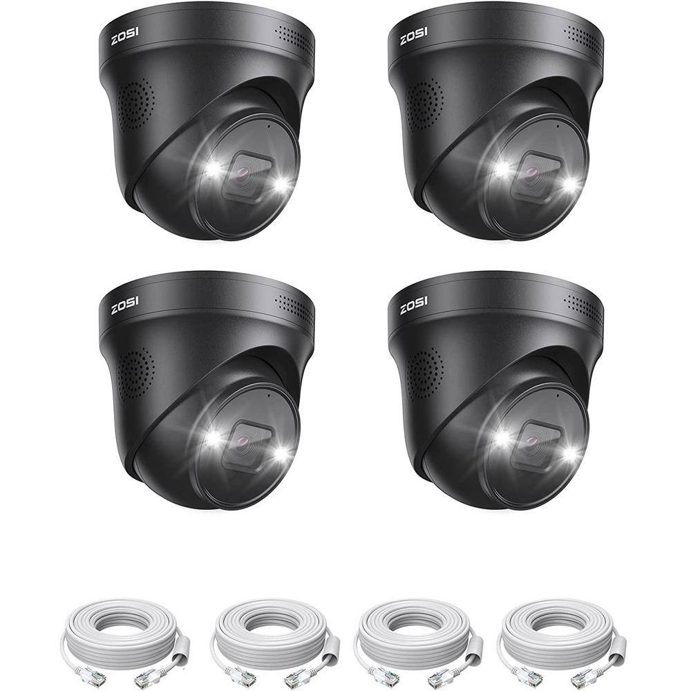 ZOSI ZG2258A 4K 8MP PoE Wired IP Security Camera with Spotlight, Person Vehicle Detection, Only