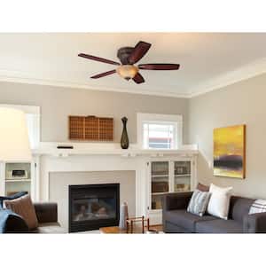Sumter 52 in. LED Classic Bronze Ceiling Fan with Light Kit