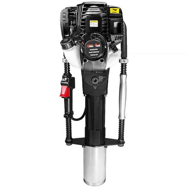 XtremepowerUS 38 cc 4-Stroke Gas-Powered T-Post Pile Driver with Toolkit and Storage Case