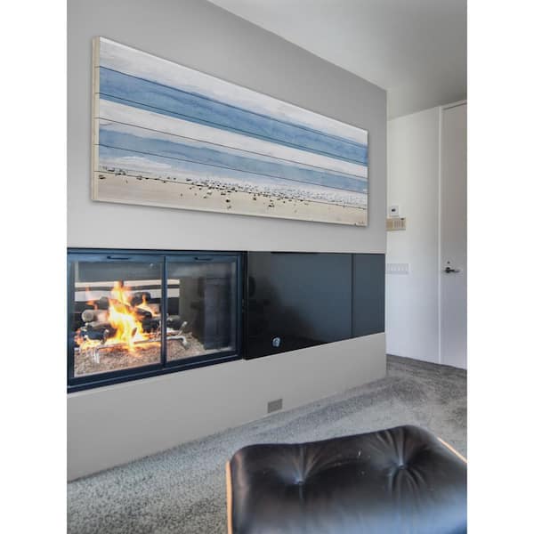 Unbranded 20 in. H x 60 in. W "House Ipanema" by Parvez Taj Printed White Wood Wall Art