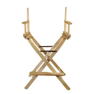 24 in. Director's Chair Natural Solid Wood Frame