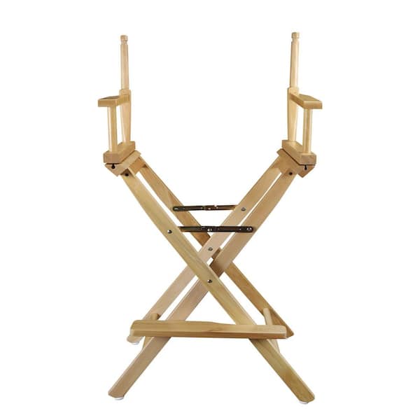 Casual Home 24 in. Director's Chair Natural Solid Wood Frame