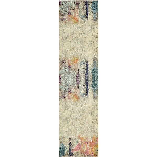 Unique Loom Chromatic Tybee Beige 2' 7 x 10' 0 Runner Rug