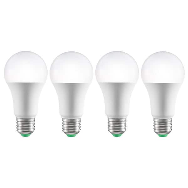 Smart LED Bulbs 4-Pack 9 W Multicolor 800 Lumens A19 Smart Control RGB Color Changing