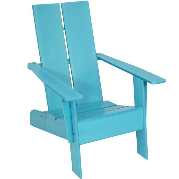 Sunnydaze Carnlough Blue Outdoor Modern Adirondack Patio Chair