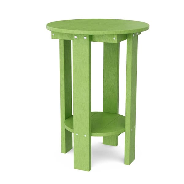 Heritage Lime Green HDPE Plastic Outdoor Side Table