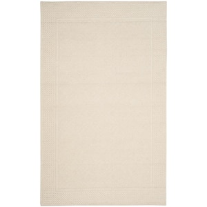 Vermont Ivory 5 ft. x 8 ft. Border Geometric Area Rug