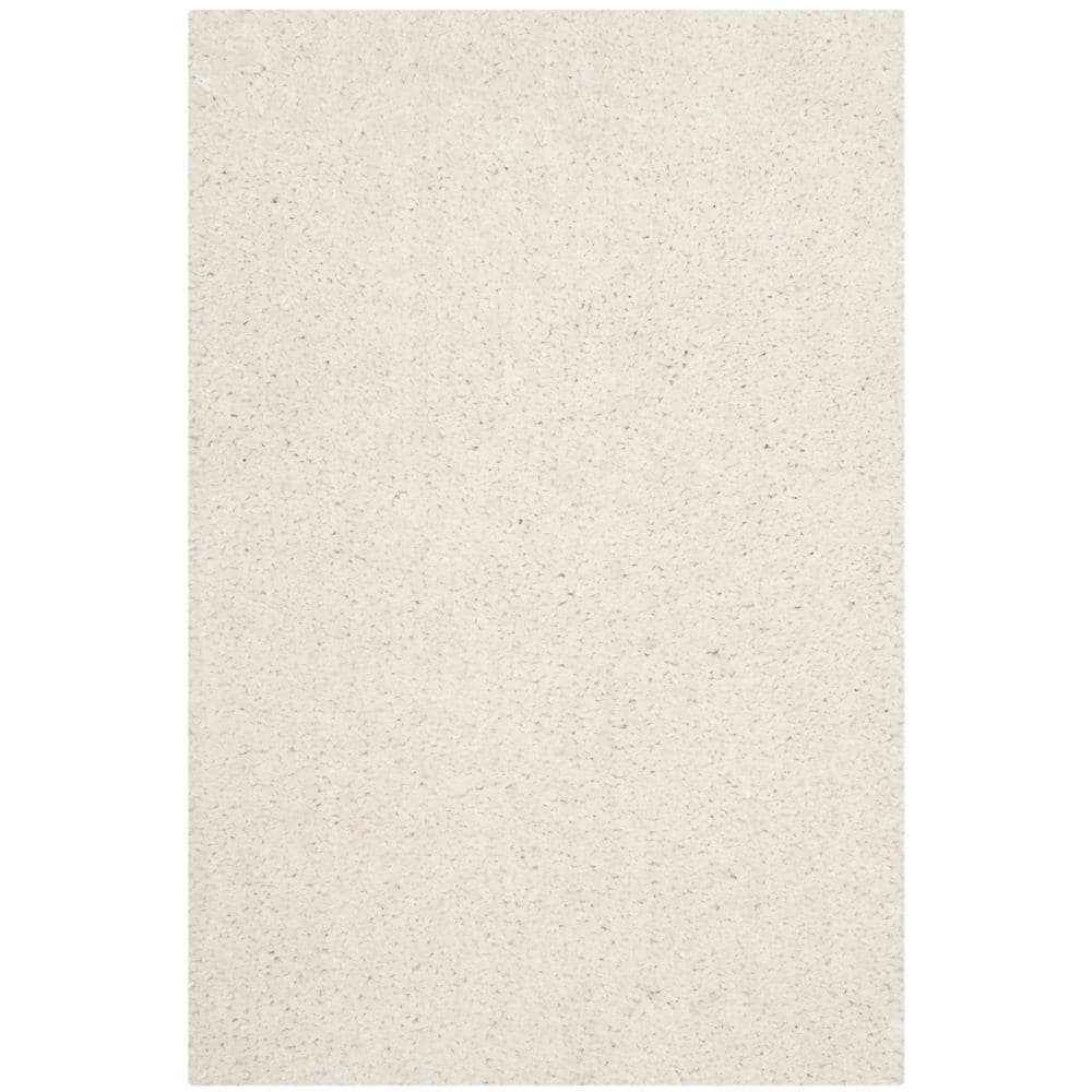 Ivory Tufted Handmade Non-slip Shag Area Rug 3' x 5'