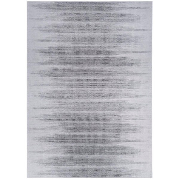 Nourison Vintage Home Grey 5 ft. x 7 ft. Abstract Contemporary Area Rug