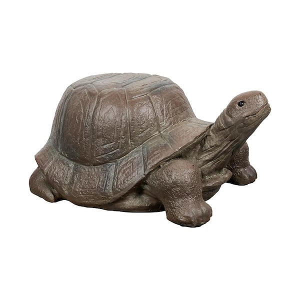 Watnature Cement Turtle Statues for Garden 10.6" x 15.3" x 22" Concrete Garden Sculpture for Outdoor, Garden, Lawn, Yard, Deck