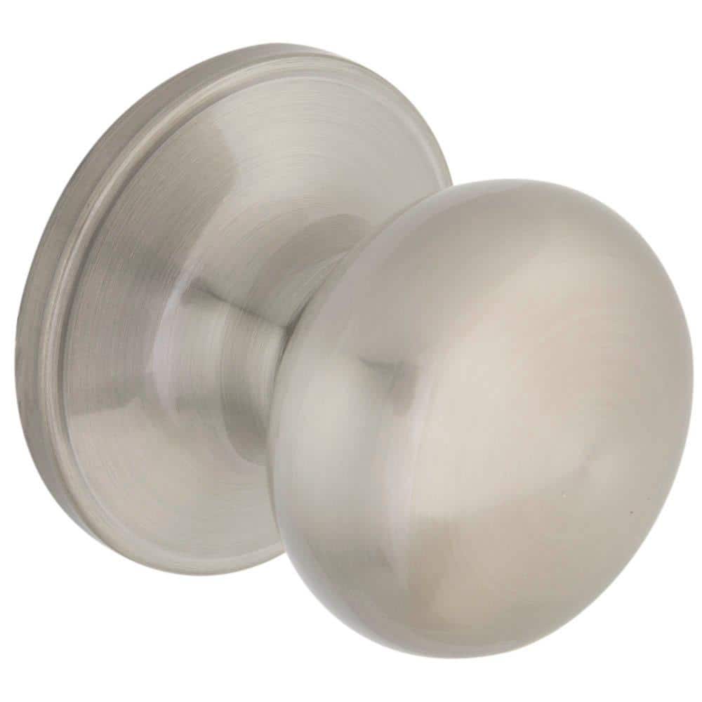 Round Satin Nickel Hall/Closet Door Knob