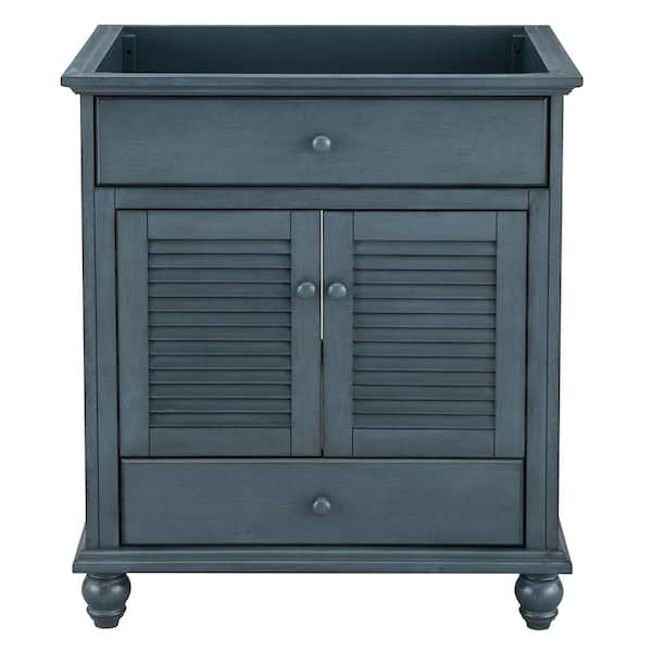 Home Decorators Collection Cottage 30 in. W x 21.63 in. D x 34 in. H Bath Vanity Cabinet without Top in Harbor Blue