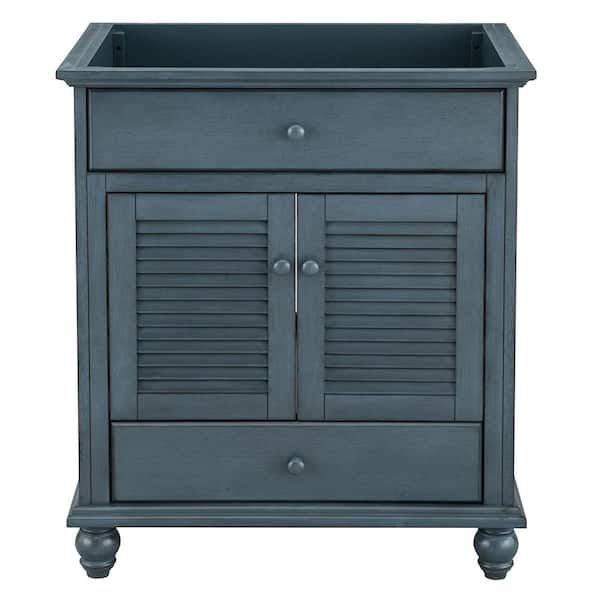 Cottage 30 in. W x 21.63 in. D x 34 in. H Bath Vanity Cabinet without Top in Harbor Blue