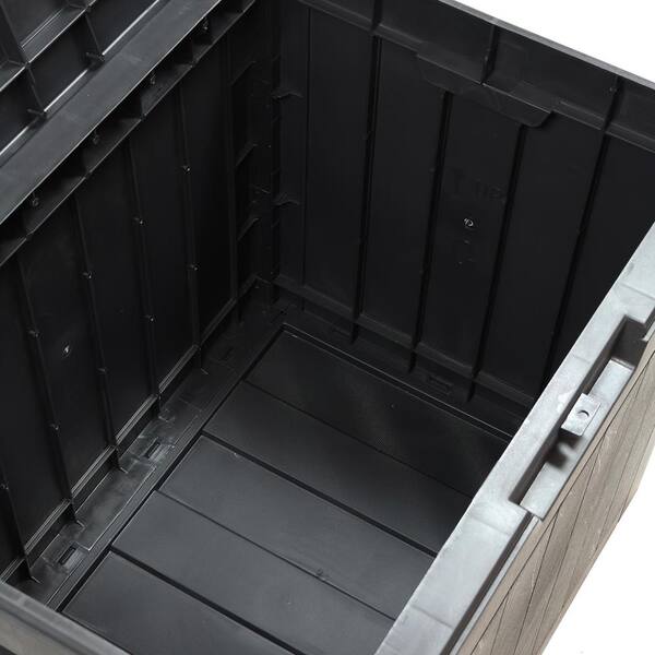 Sunnydaze 32 Gal. Faux Wood Grain Phantom Gray Outdoor