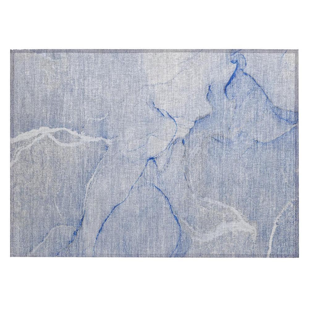 Blue 2 ft. x 3 ft. Abstract Indoor/Outdoor Area Rug price history on PriceWatchPro