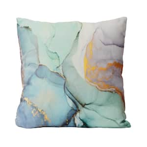 Victoria Multi-Colored Cotton 18 in. x 18 in. Throw Pillow