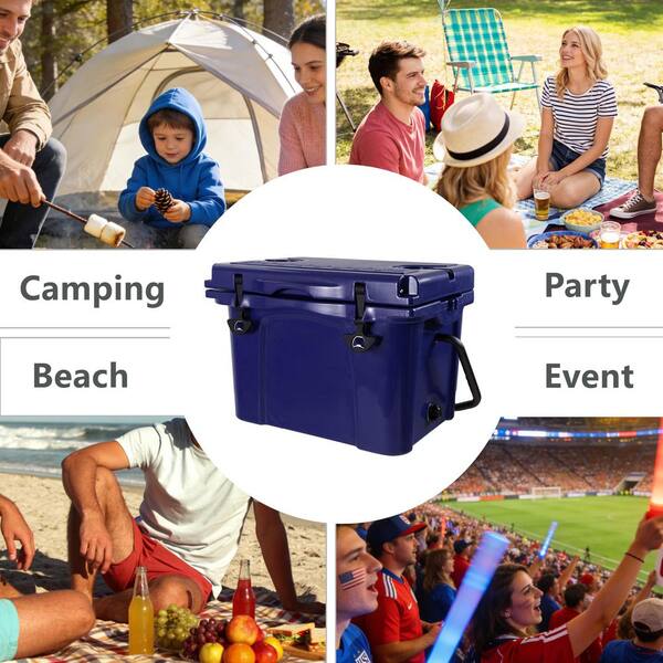 Clihome 25 qt. Portable Cooler, Insulated Hard Cooler with Bottle