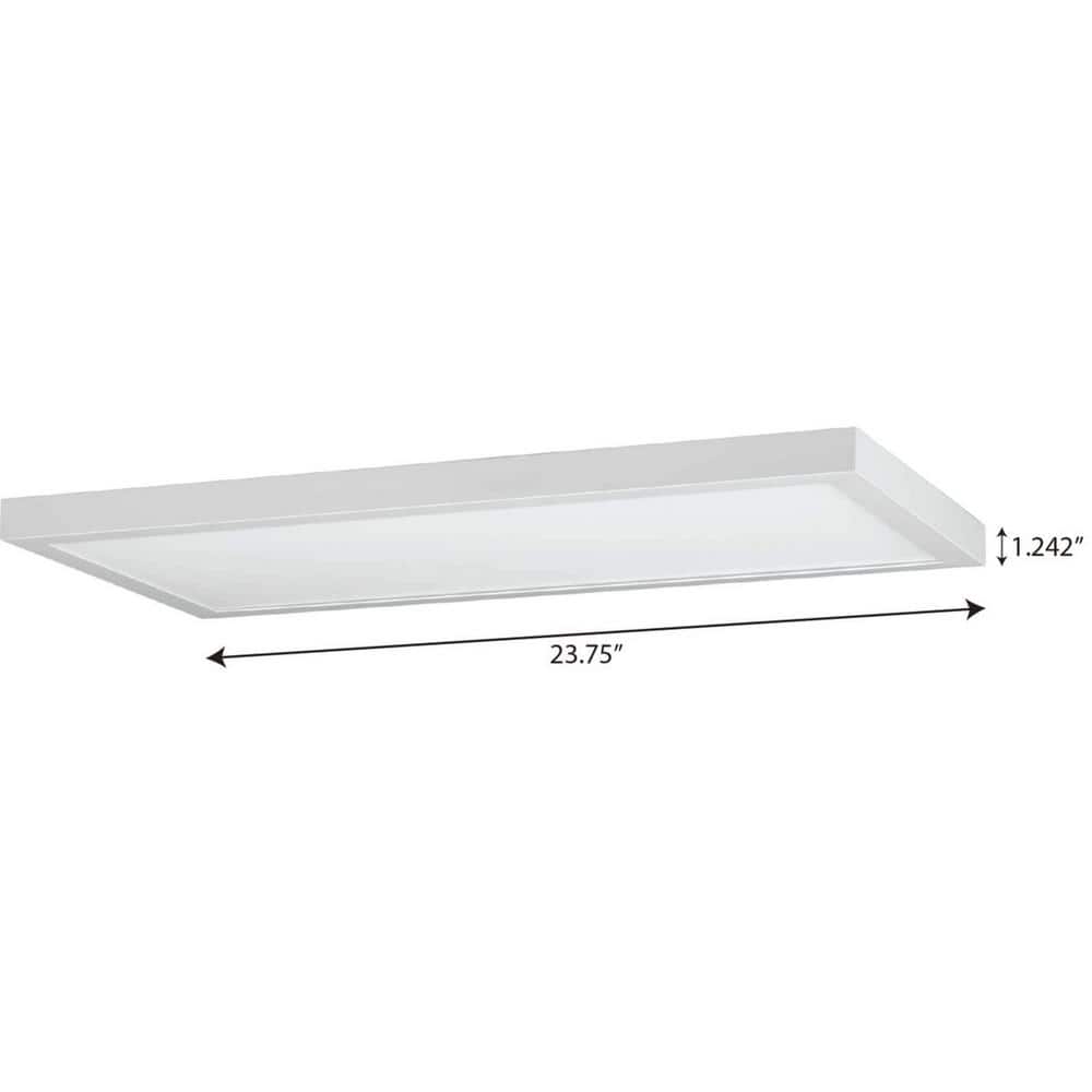 Everlume 24-Inch Satin White Modern LED Linear Panel Light