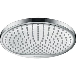 Crometta S 1-Spray Patterns 2.5 GPM 9 in. Wall Mount Fixed Shower Head in Chrome