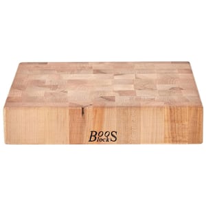 Medium Square Maple Wood End Grain Cutting Board for Kitchen, 15 in. x 15 in.