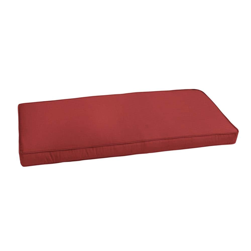 SORRA HOME 55 in. x 19 in. Indoor/Outdoor Corded Bench Cushion in