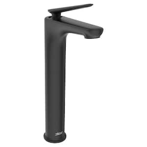 Studio S Single Handle Vessel Sink Faucet with Drain Kit Included in Matte Black