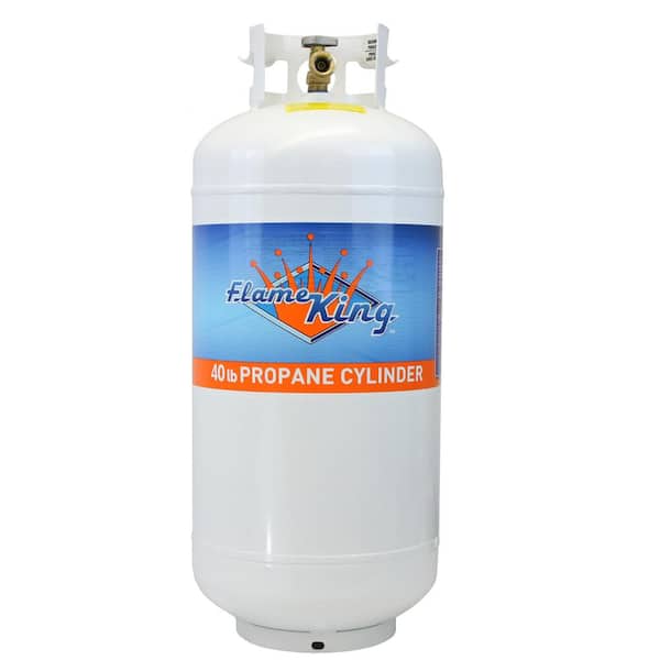 Flame King 40 lbs. Empty Propane Cylinder with Overfill Protection Device Valve