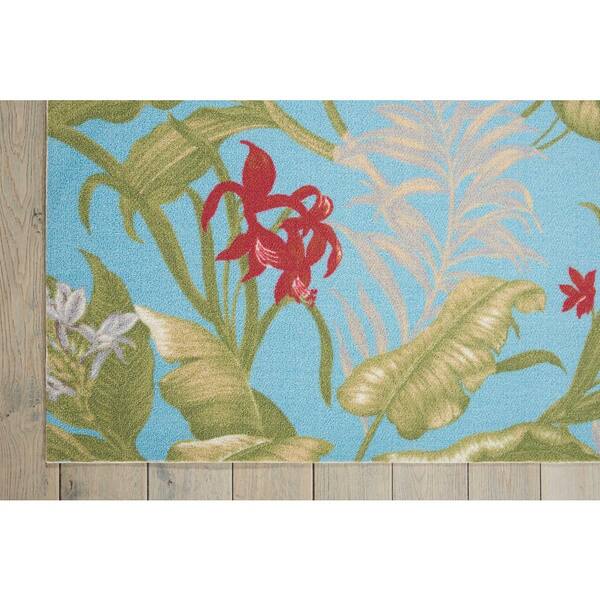 Waverly Greetings Indoor/Outdoor Modern Floral Multicolor 2' x 3' Door Mat,  (2' x 3') 