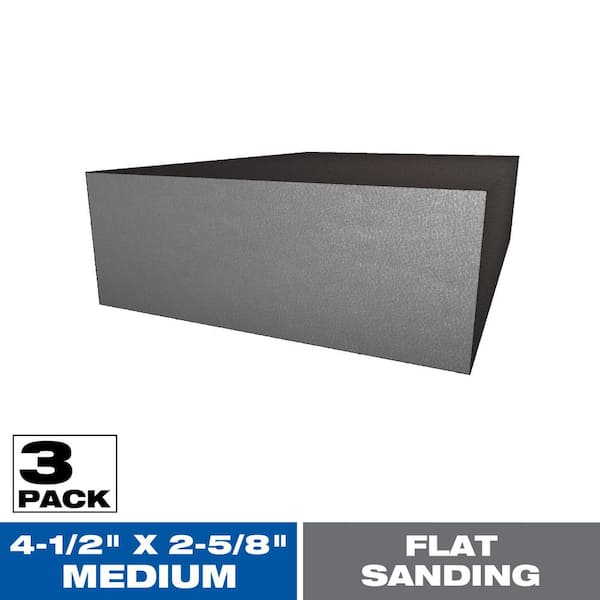 DIABLO 4-1/2" x 2-5/8" x 1" Medium Grit Flat Sanding Sponge (3-Pack)